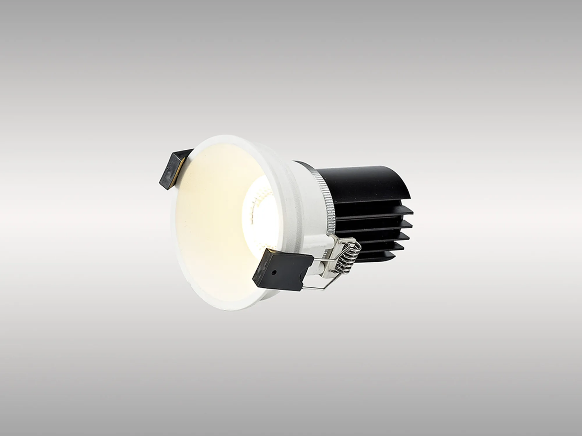 Bania 12 Powered by Tridonic  12W 4000K 1200lm 24° CRI>90 LED Engine; 350mA White Fixed Recessed Spotlight; IP20 DM201692  Dlux Bania 12